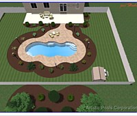 3D Fiberglass Pool Designs